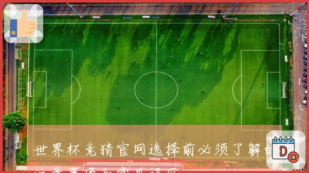 世界杯竞猜官网选择前必须了解的注意事项和常见误区